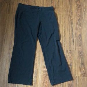 Lane Bryant b active wide leg black yoga EUC